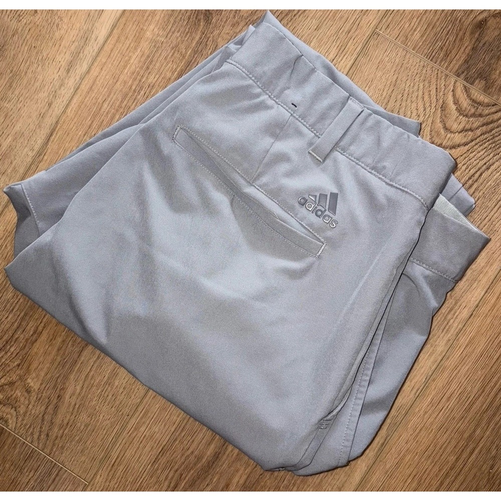 Adidas 365 Men's Golf Pants 39x32 Gray Stretch Waistband